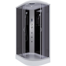 Гидробокс Niagara Classic 120x80 см NG-3512-14LF, серебро/тонированное (безсиликоновая сборка) фото 