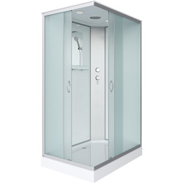 Душевая кабина Niagara Classic 100x80 см NG-43085-14Q, серебро/матовое (безсиликоновая сборка) фото 