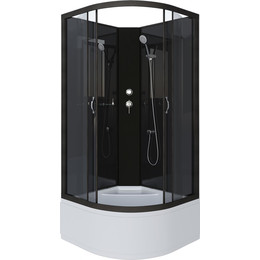 Душевая кабина Niagara Classic 90x90 см NG-6508-14BK, чёрный/тонированное (безсиликоновая сборка) фото 