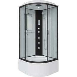 Гидробокс Niagara Classic 100x100 см NG-6709-14F, чёрный/прозрачное (безсиликоновая сборка) фото 