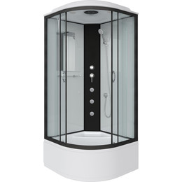 Гидробокс Niagara Classic 100x100 см NG-6709-14G, чёрный/прозрачное (безсиликоновая сборка) фото 