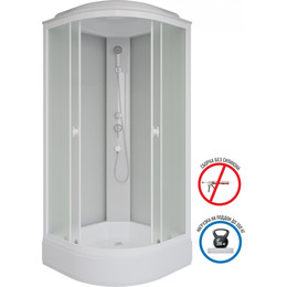 Душевая кабина Niagara Promo 80x80 см P80/26/MT, белый/матовое (безсиликоновая сборка) фото 