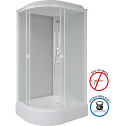 Душевая кабина Niagara Promo 100x80 см P100/80/26R/MT, белый/матовое (безсиликоновая сборка) фото 