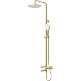 Душевая стойка Cezares RELAX-CVD-BORO, брашированное золото фото 