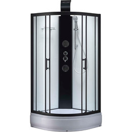 Гидробокс Taliente 100x100 см TA-100CB, чёрный/прозрачное фото 