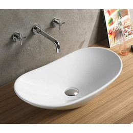 Раковина-чаша CeramaLux 60 см 7811MW, белый матовый фото 