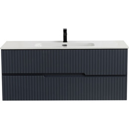 Тумба подвесная с раковиной Cezares DUET-N-1200-2C-SO-GR-P 120 см (раковина CZR-8095-120) grafito фото 