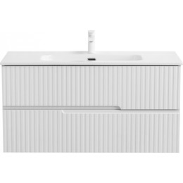 Тумба подвесная с раковиной Cezares DUET-N-1000-2C-SO-FBS-P 100 см (раковина CZR-8095-100) ясень белый софт фото 