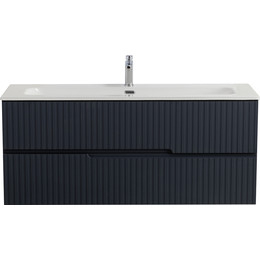 Тумба подвесная с раковиной Cezares DUET-N-1200-2C-SO-GR-P 120 см (раковина CZR-8073-120) grafito фото 