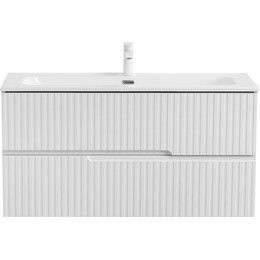 Тумба подвесная с раковиной Cezares DUET-N-1000-2C-SO-FBS-P 100 см (раковина CZR-8073-100) ясень белый софт фото 