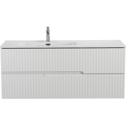 Тумба подвесная с раковиной Cezares DUET-N-1200-2C-SO-BL-L 120 см (раковина CZR-8095-120-L) bianco lucido фото 