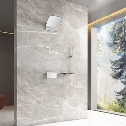 Душевая система для ванны с термостатом Vincea Futura VSFW-2F110TCH фото 