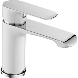 Смеситель для раковины Sole Tahoe S041WC, хром белый фото 