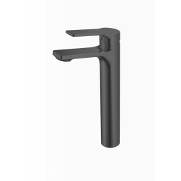 Смеситель для раковины высокий Sole Lucerne S062B, чёрный фото 