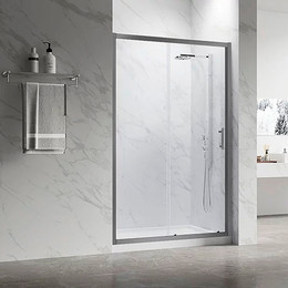 Душевая дверь Veconi 110 см VN55GM-110-01-C8, оружейная сталь/прозрачное фото 