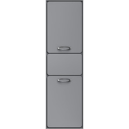 Пенал подвесной Mirsant Viva 45 см (универсальный), серый матовый фото 