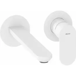 Смеситель для раковины настенный Ravak Eleganta EL 019.10WV.O1 X070255, белый матовый фото 