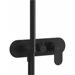 Смеситель для душа Ravak 3 потребителя Eleganta EL 068.20BLM.O3+S X070296, чёрный матовый фото 