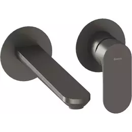 Смеситель для раковины настенный Ravak Eleganta EL 019.20GB.O1 X070329, графит матовый фото 