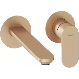 Смеситель для раковины настенный Ravak Eleganta EL 019.60RGB.O1 X070366, розовое золото фото 