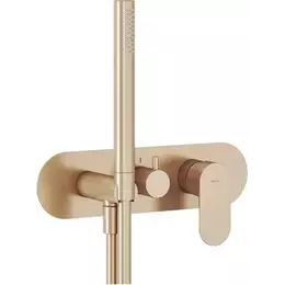 Смеситель для душа Ravak 3 потребителя Eleganta EL 068.60RGB.O3+S X070370, розовое золото фото 