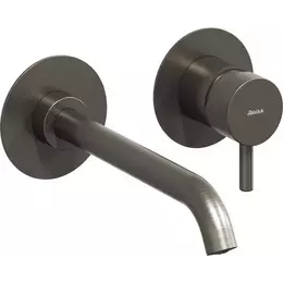 Смеситель для раковины настенный Ravak Espirit ES 019.20GB.O1 X070315, графит матовый фото 