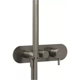 Смеситель для душа Ravak 3 потребителя Espirit ES 068.20GB.O3+S X070319, графит матовый фото 