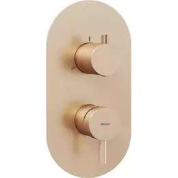 Смеситель для ванны Ravak 3 потребителя Espirit ES 068.60RGB.O3 X070357, розовое золото фото 