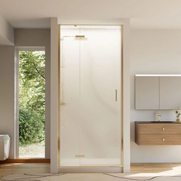 Душевая дверь Veconi Vianno 120 см VN73RG/L-120-06-C4, золото/матовое фото 