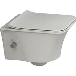 Унитаз-биде подвесной безободковый Boheme Mirage 965-2 фото 