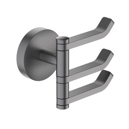 Тройной крючок Aquatek Бетта AQ4632BGM, цвет чёрный хром шлифованный фото 