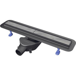 Трап Royal Thermo Compact Line Basic 60 см RT_1583526 (под плитку), Цвет производителя: чёрный, Размер трапа: 600 фото 