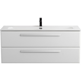 Тумба подвесная с раковиной Cezares 120 см ECO-CER-N-1200-2C-SO-BO, bianco opaco фото 