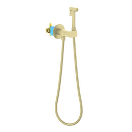 Набор для гигиенического душа Aquatek Оберон AQ1024BG (со скрытой частью) золото шлифованное фото 