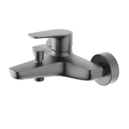 Смеситель для ванны Aquatek Бетта AQ1140BGM, чёрный хром шлифованный, Цвет производителя: чёрный хром шлифованный фото 