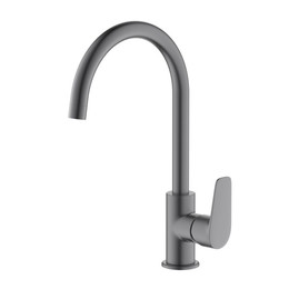 Смеситель для кухни Aquatek Бетта AQ1182BGM, чёрный хром шлифованный, Цвет производителя: чёрный хром шлифованный фото 