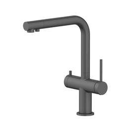 Смеситель для кухни Aquatek Европа AQ1385BGM, чёрный хром шлифованный, Цвет производителя: чёрный хром шлифованный фото 