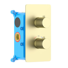 Смеситель для душа Aquatek Европа AQ1391BG (со скрытой частью) золото шлифованное, Цвет производителя: золото шлифованное фото 