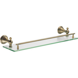 Полка стеклянная Azario Elvia AZ-91103Q, цвет бронза фото 