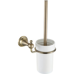 Ёршик для унитаза Azario Elvia AZ-91113Q, цвет бронза фото 