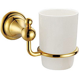 Стакан для зубных щеток Azario Elvia AZ-91106G, цвет золото фото 