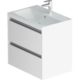 Тумба напольная с раковиной Am.Pm Pulse 60 см M91-FHX0602-WCC0602WG, белый глянцевый фото 