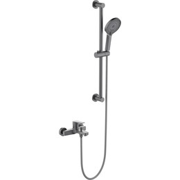 Смеситель для ванны Aquatek Лугано AQ1748BGM (с душевым гарнитуром) оружейная сталь фото 