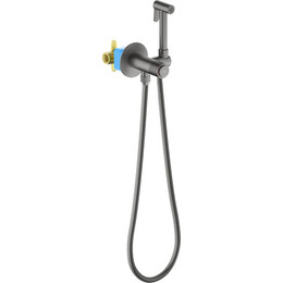 Набор для гигиенического душа Aquatek Бетта AQ1023BGM (со скрытой частью) оружейная сталь фото 