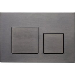 Кнопка смыва Veconi Flush FLV4-GM, оружейная сталь матовая фото 