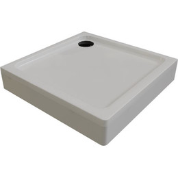 Поддон акриловый Радомир Берген SQ 90х90 см (сифон чёрный) фото 