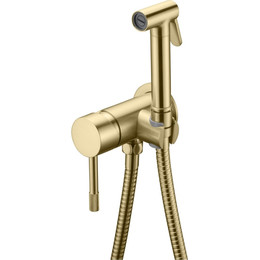 Набор для гигиенического душа Boheme Uno 467-MG (со скрытой частью) matt gold, Цвет производителя: matt gold фото 