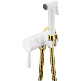 Набор для гигиенического душа Boheme Uno 467-WG (со скрытой частью) white gold, Цвет производителя: white gold фото 