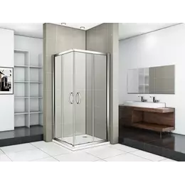 Душевое ограждение Bas Infinity CR-120-90-C-CH 120x90 см, хром/прозрачное фото 