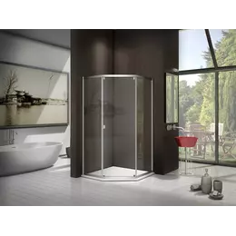 Душевое ограждение Bas Infinity SHW-90-C-CH 90x90 см, хром/прозрачное фото 